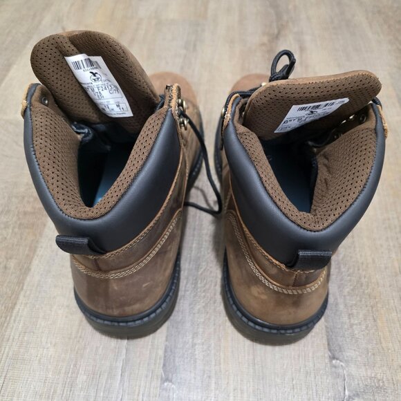 Georgia Boot GB00535TS Men’s Size 12 Waterproof Steel Toe Work Boots Brown Leath - Picture 4 of 8